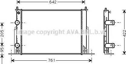 Ava Quality Cooling FT 2244 - Hladnjak, hladjenje motora www.molydon.hr