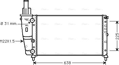 Ava Quality Cooling FT 2228 - Hladnjak, hladjenje motora www.molydon.hr