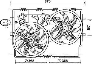 Ava Quality Cooling FT7588 - Ventilator, hladjenje motora www.molydon.hr