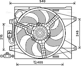 Ava Quality Cooling FT7582 - Ventilator, hladjenje motora www.molydon.hr