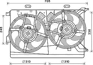 Ava Quality Cooling FT7607 - Ventilator, hladjenje motora www.molydon.hr