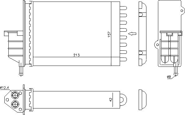 Ava Quality Cooling FTA6259 - Izmjenjivač topline, grijanje unutrasnjeg prostora www.molydon.hr