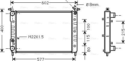 Ava Quality Cooling FTA2232 - Hladnjak, hladjenje motora www.molydon.hr