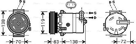 Ava Quality Cooling FTAK334 - Kompresor, klima-Uređaj www.molydon.hr