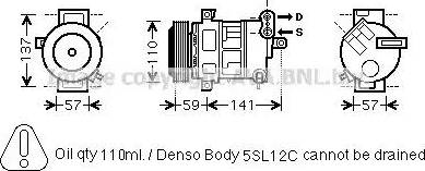 Ava Quality Cooling FTK447 - Kompresor, klima-Uređaj www.molydon.hr