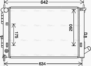 Ava Quality Cooling HY2495 - Hladnjak, hladjenje motora www.molydon.hr