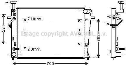 Ava Quality Cooling HY2455 - Hladnjak, hladjenje motora www.molydon.hr