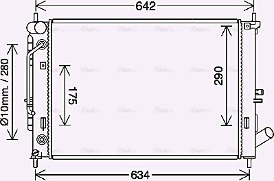 Ava Quality Cooling HY2465 - Hladnjak, hladjenje motora www.molydon.hr