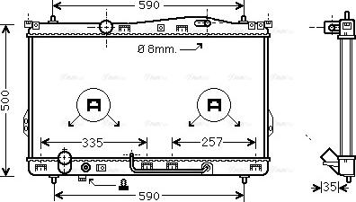 Ava Quality Cooling HY 2078 - Hladnjak, hladjenje motora www.molydon.hr