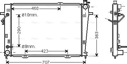 Ava Quality Cooling HY 2167 - Hladnjak, hladjenje motora www.molydon.hr