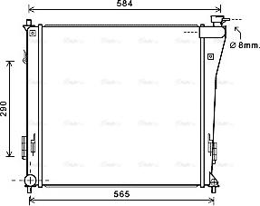 Ava Quality Cooling HY2303 - Hladnjak, hladjenje motora www.molydon.hr