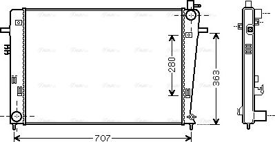 Ava Quality Cooling HY2328 - Hladnjak, hladjenje motora www.molydon.hr