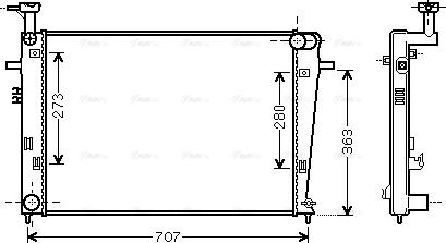 Ava Quality Cooling HY2275 - Hladnjak, hladjenje motora www.molydon.hr