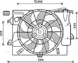 Ava Quality Cooling HY7541 - Ventilator, hladjenje motora www.molydon.hr