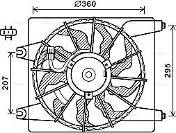 Ava Quality Cooling HY7560 - Ventilator, hladjenje motora www.molydon.hr