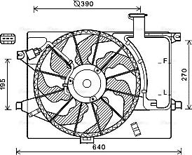 Ava Quality Cooling HY7567 - Ventilator, hladjenje motora www.molydon.hr