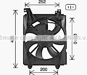 Ava Quality Cooling HY7580 - Ventilator, hladjenje motora www.molydon.hr