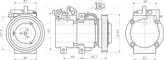 Ava Quality Cooling HYAK605 - Kompresor, klima-Uređaj www.molydon.hr