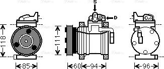 Ava Quality Cooling HY K217 - Kompresor, klima-Uređaj www.molydon.hr