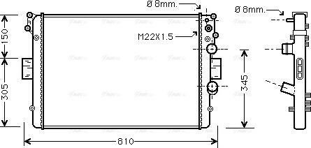 Ava Quality Cooling IVA2043 - Hladnjak, hladjenje motora www.molydon.hr