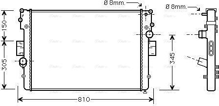 Ava Quality Cooling IVA2056 - Hladnjak, hladjenje motora www.molydon.hr