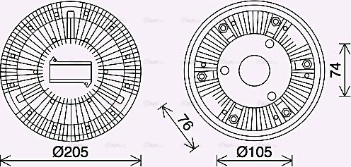 Ava Quality Cooling IVC138 - kvačilo, ventilator hladnjaka www.molydon.hr