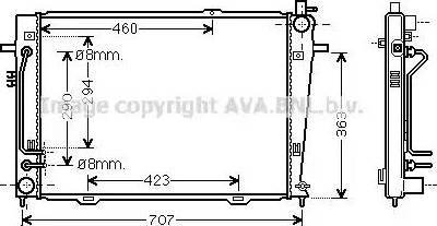 Ava Quality Cooling KA2132 - Hladnjak, hladjenje motora www.molydon.hr