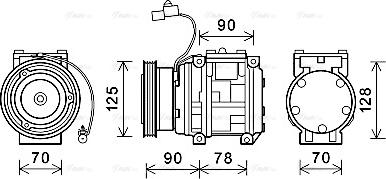 Ava Quality Cooling KAAK178 - Kompresor, klima-Uređaj www.molydon.hr