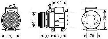 Ava Quality Cooling KAAK173 - Kompresor, klima-Uređaj www.molydon.hr