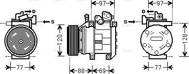 Ava Quality Cooling KAK117 - Kompresor, klima-Uređaj www.molydon.hr