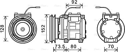 Ava Quality Cooling KMAK001 - Kompresor, klima-Uređaj www.molydon.hr