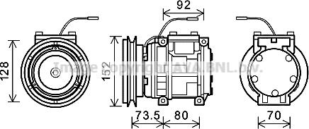 Ava Quality Cooling KMK001 - Kompresor, klima-Uređaj www.molydon.hr