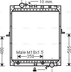 Ava Quality Cooling ME 2182 - Hladnjak, hladjenje motora www.molydon.hr