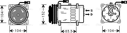 Ava Quality Cooling MFK003 - Kompresor, klima-Uređaj www.molydon.hr