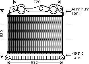 Ava Quality Cooling MN 4055 - Intercooler, hladnjak www.molydon.hr