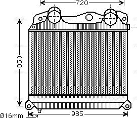 Ava Quality Cooling MN4076 - Intercooler, hladnjak www.molydon.hr