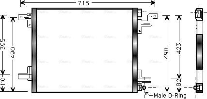 Ava Quality Cooling MS 5377 - Kondenzator, klima-Uređaj www.molydon.hr