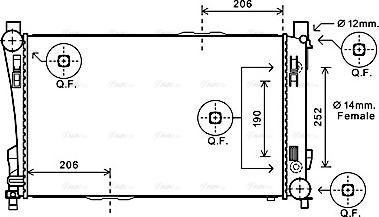 Ava Quality Cooling MS2589 - Hladnjak, hladjenje motora www.molydon.hr