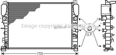 Ava Quality Cooling MS 2341 - Hladnjak, hladjenje motora www.molydon.hr