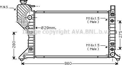 Ava Quality Cooling MS 2343 - Hladnjak, hladjenje motora www.molydon.hr