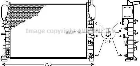 Ava Quality Cooling MS 2342 - Hladnjak, hladjenje motora www.molydon.hr