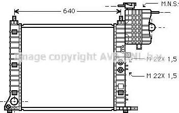 Ava Quality Cooling MS2218 - Hladnjak, hladjenje motora www.molydon.hr