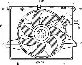 Ava Quality Cooling MS7671 - Ventilator, hladjenje motora www.molydon.hr