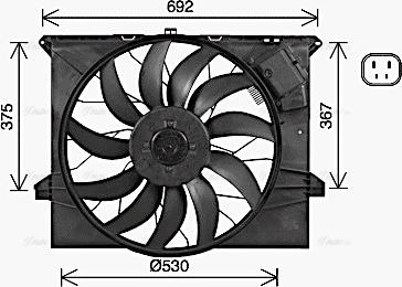 Ava Quality Cooling MS7745 - Ventilator, hladjenje motora www.molydon.hr