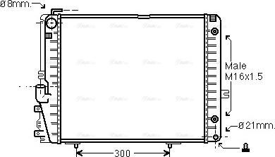 Ava Quality Cooling MSA2072 - Hladnjak, hladjenje motora www.molydon.hr