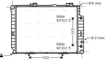 Ava Quality Cooling MSA2189 - Hladnjak, hladjenje motora www.molydon.hr