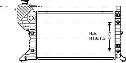 Ava Quality Cooling MSA2182 - Hladnjak, hladjenje motora www.molydon.hr