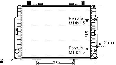 Ava Quality Cooling MSA2131 - Hladnjak, hladjenje motora www.molydon.hr