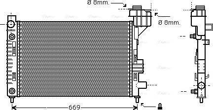 Ava Quality Cooling MSA2248 - Hladnjak, hladjenje motora www.molydon.hr