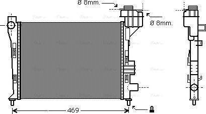 Ava Quality Cooling MSA2247 - Hladnjak, hladjenje motora www.molydon.hr